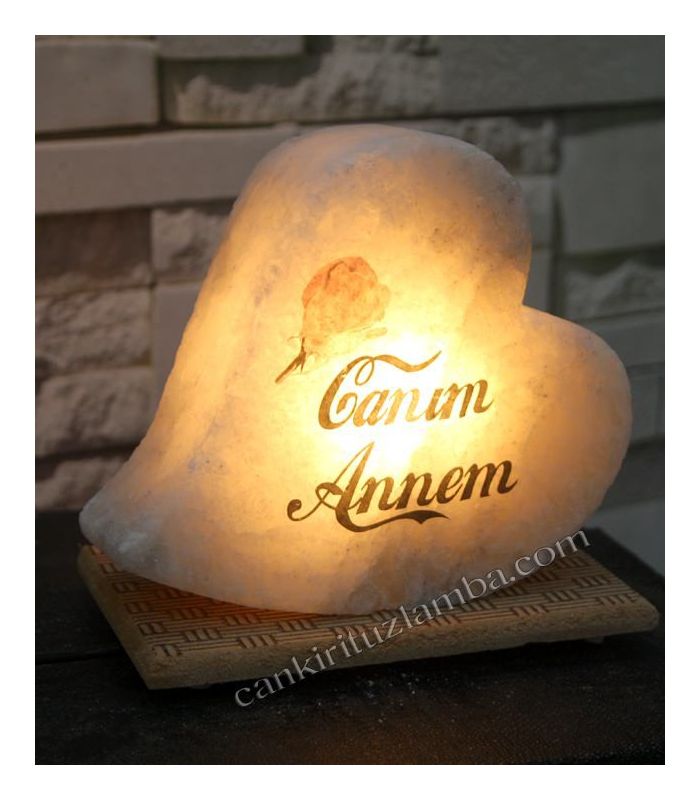 Liebe Mama Herz Salzlampe