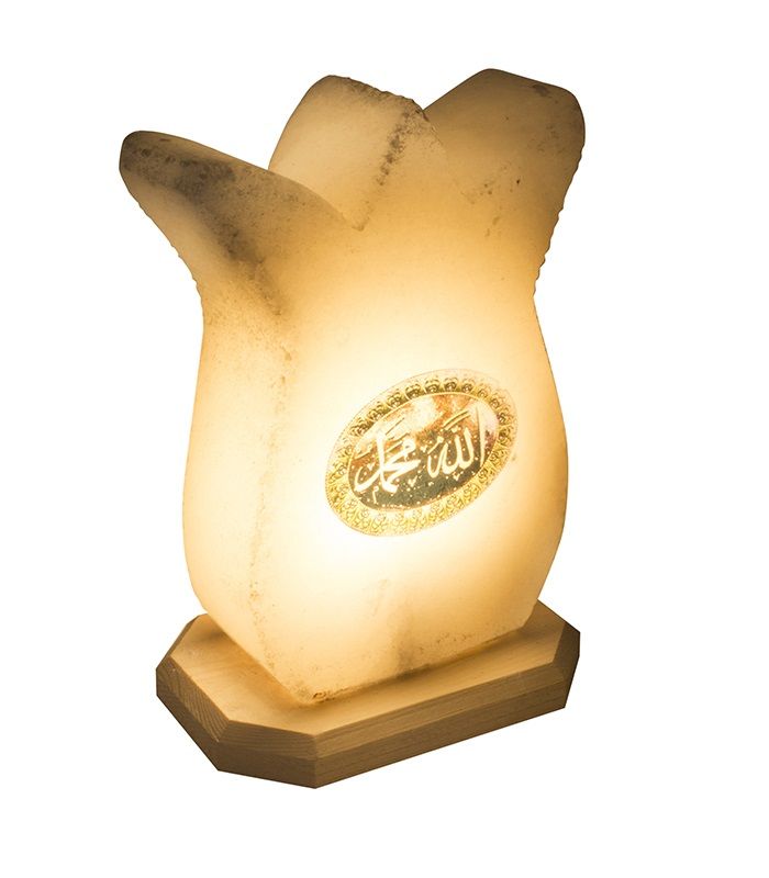 Religiöses Motiv Tulpen-Salzlampe