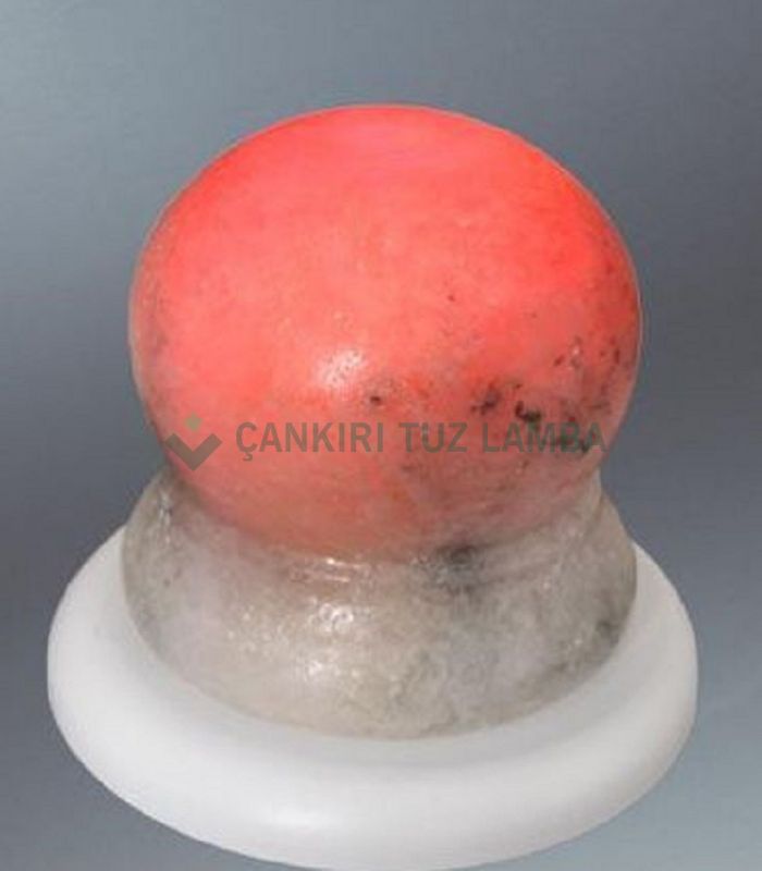Rote kleine Salzkristalllampe