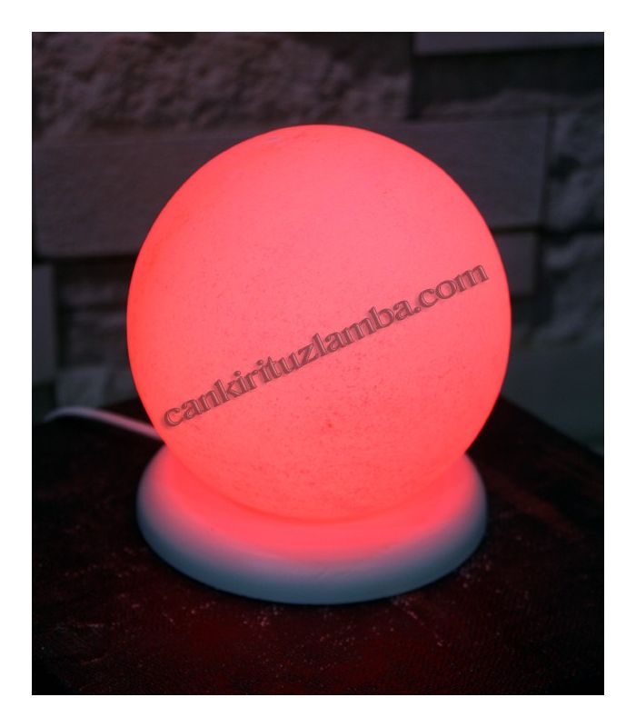 Rote Kugel Salzlampe