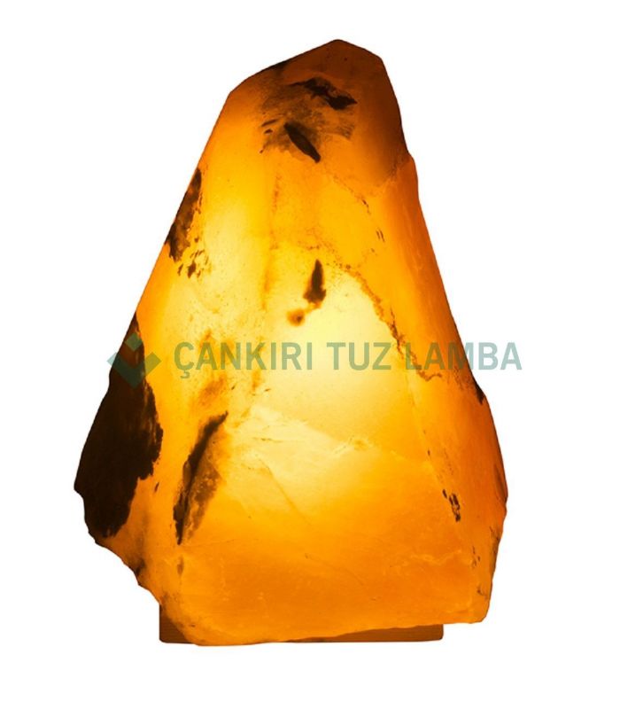Rote glänzende Salzkristalllampe 2 kg