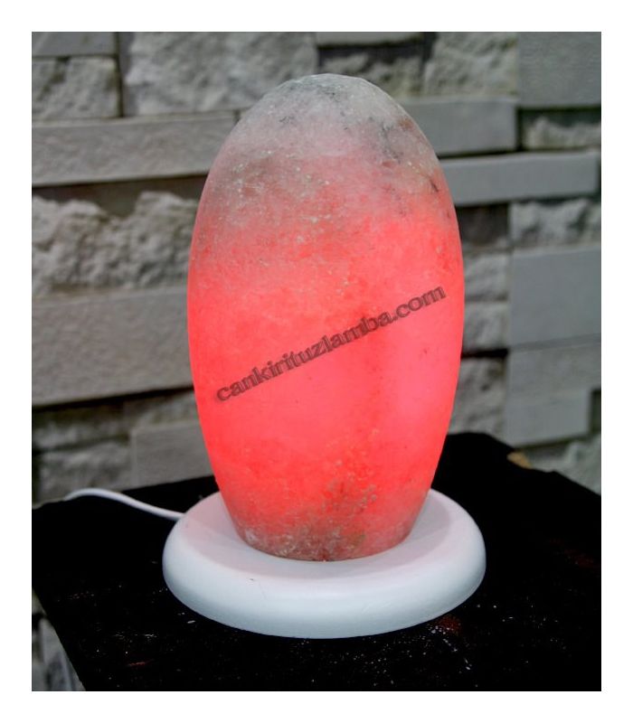 Rote Ei-Salzlampe