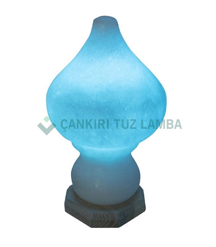 Blaue Tropfen-Lampenschirm-Salzlampe