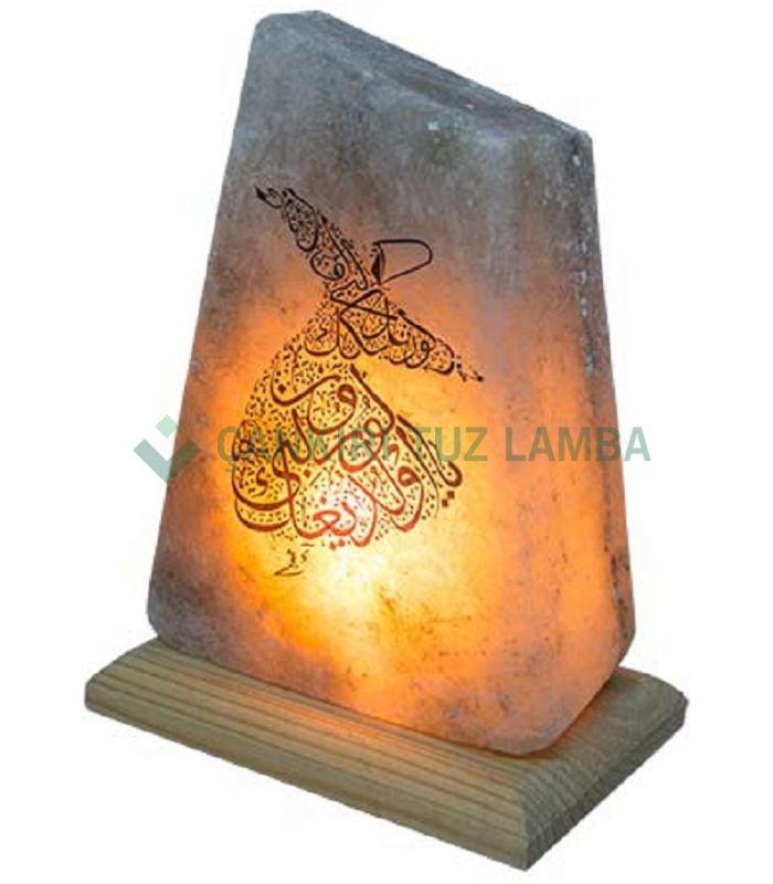 Mevlana ve Mevlevi Desenli Tuz Lambası