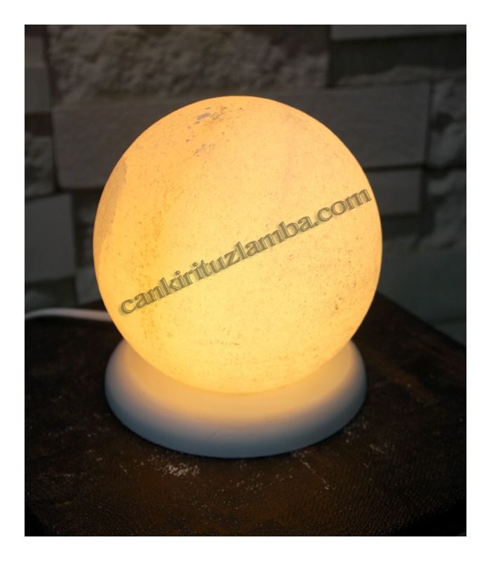 Gelbe Kugel-Salzlampe