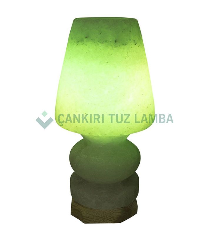 Yeşil Abajur Çankırı Tuz Lambası