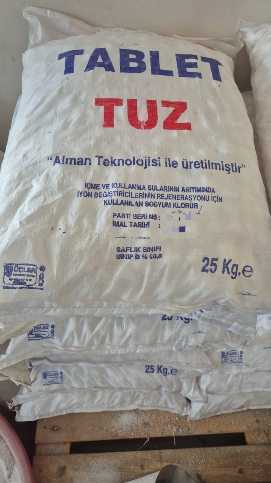 Tablet Tuz 25 Kg – Kare Su Yumuşatma ve Arıtma Tuzu