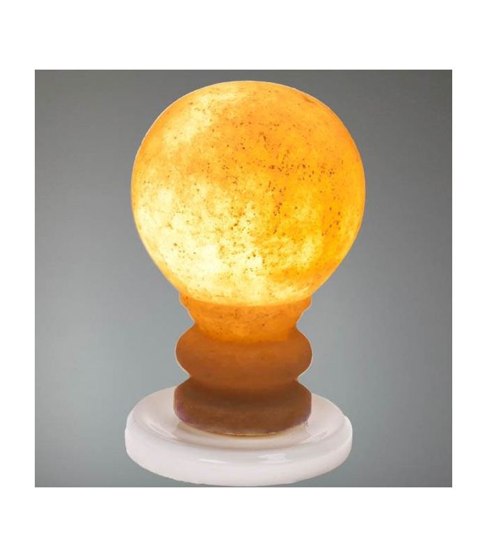 Salzlampe in Becher- / Tassenform mit Lampenschirm