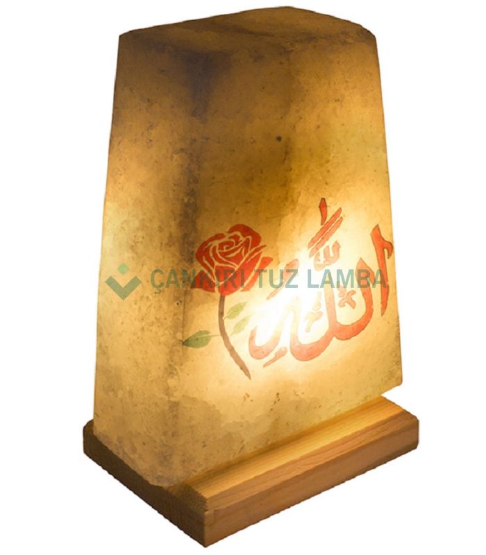 Gül ve Allah Lafızlı Tuz Lambası