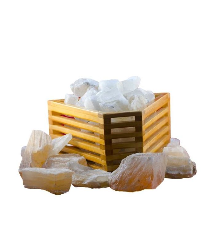 Altı Köşeli Kırmızı Kaya Tuzlu Tuz Kasası 4 Kg