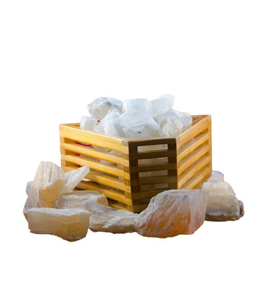 Altı Köşeli Kırmızı Kaya Tuzlu Tuz Kasası 4 Kg