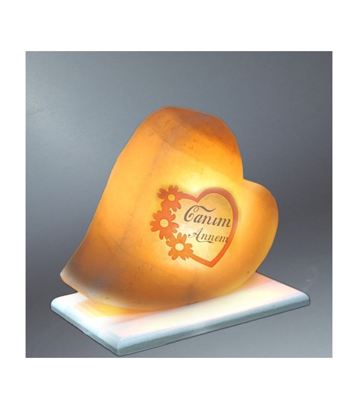 Liebe Mama Herz Salzlampe