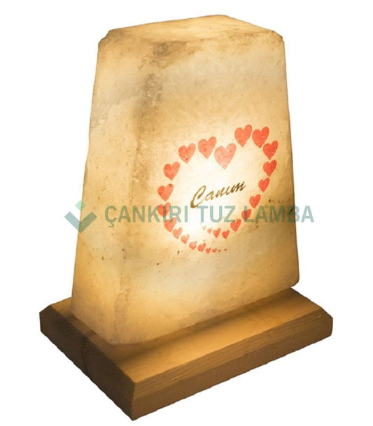 My Dear Written Salt Lamp