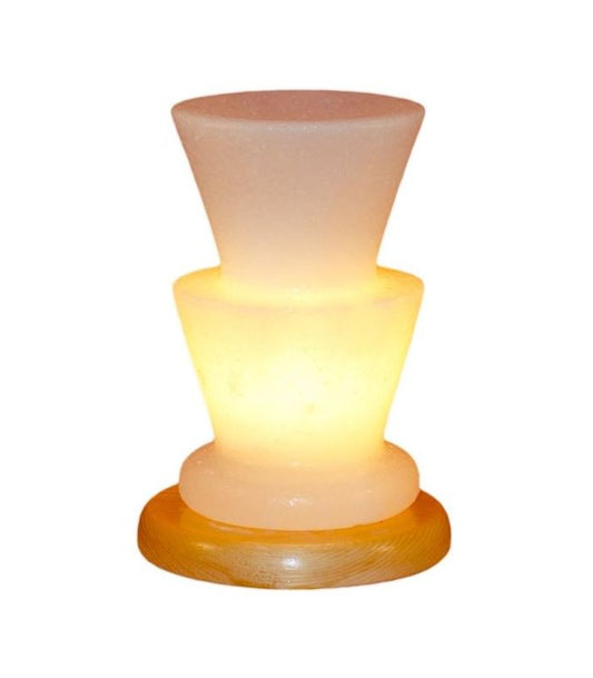 Two-Tiered Vase Çankırı Salt Lamp