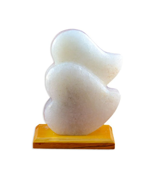 Double Heart Salt Lamp