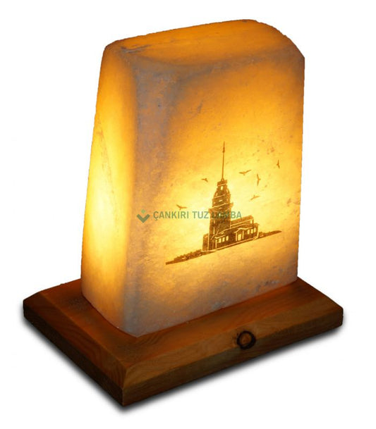 Love Istanbul Maiden's Tower Printed Salt Lamp