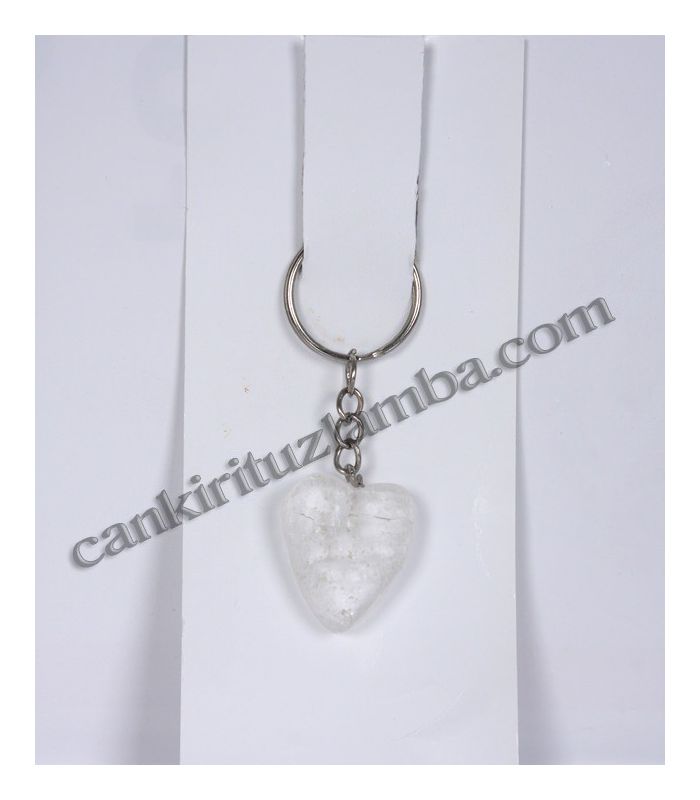 Heart-shaped Salt Keychain