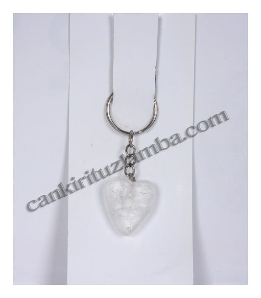 Heart-shaped Salt Keychain
