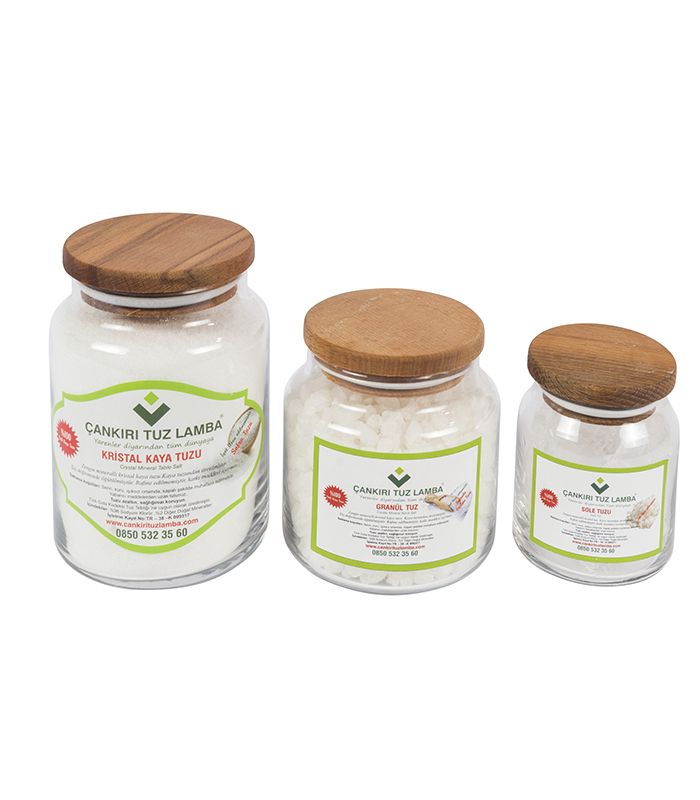 Gemischtes Çankırı Steinsalz, netto 1750 g, 3er-Set