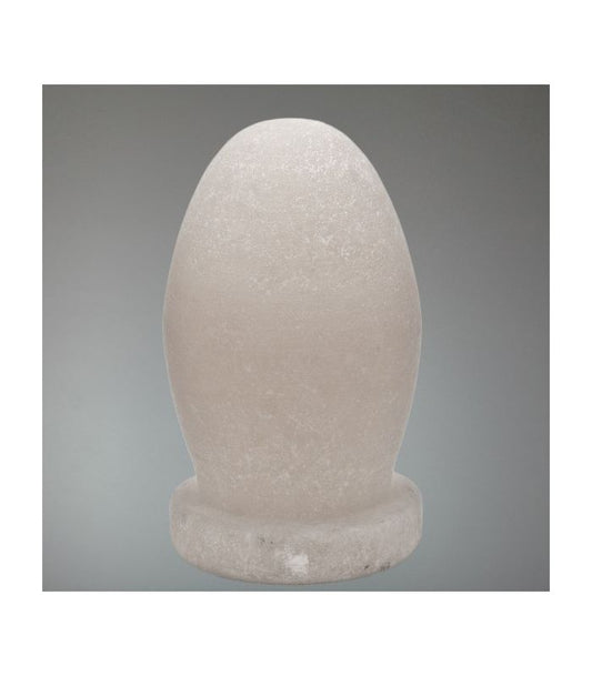 Egg Salt Lamp with Rock Salt Base