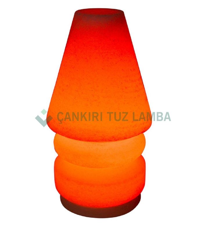 Kırmızı Abajur Tuz Lambası – Klasik
