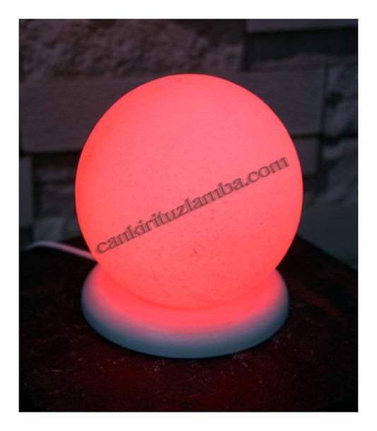 Red Sphere Salt Lamp
