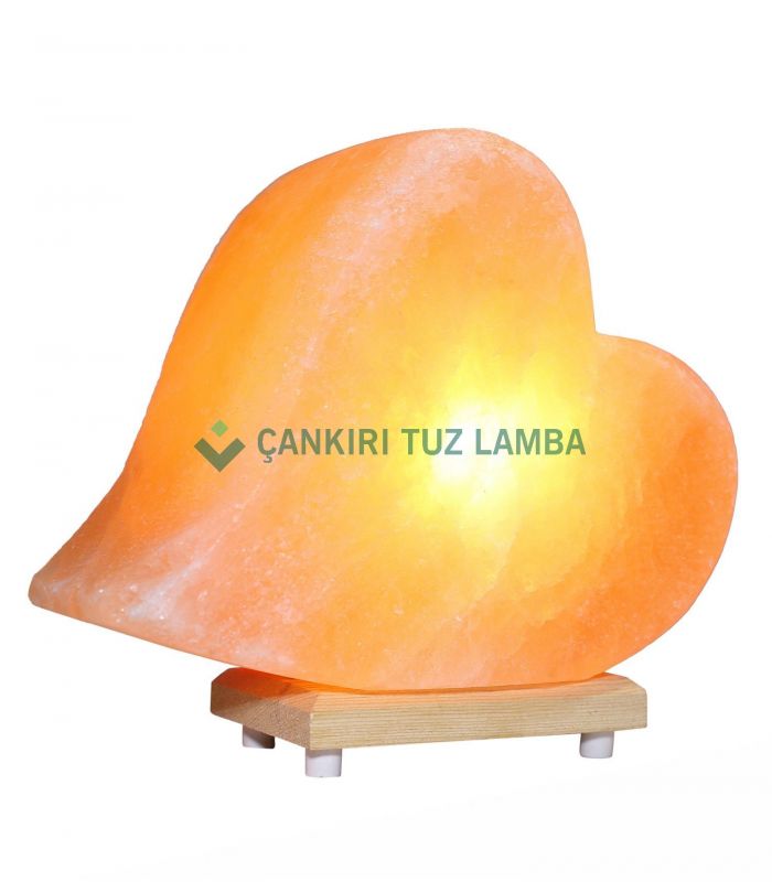 Kırmızı Kalp Tuz Lambası