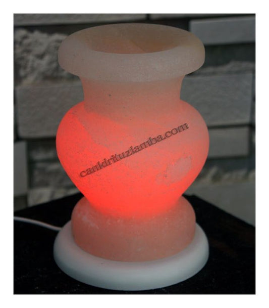Red Vase Çankırı Salt Lamp