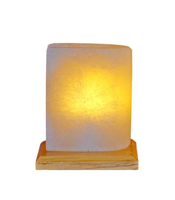 Salzlampe für Bücherregal