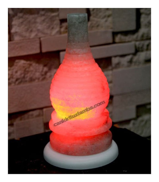 Curved Oil Lamp Shaped Salt Lamp