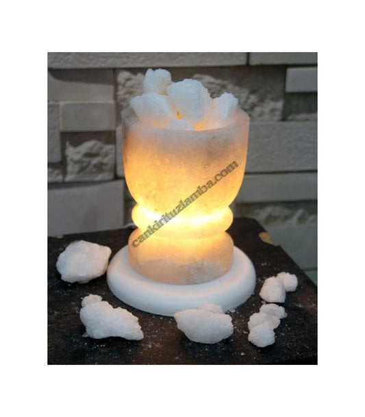 Salt Bowl Shaped Salt Lamp – White Rock Salt