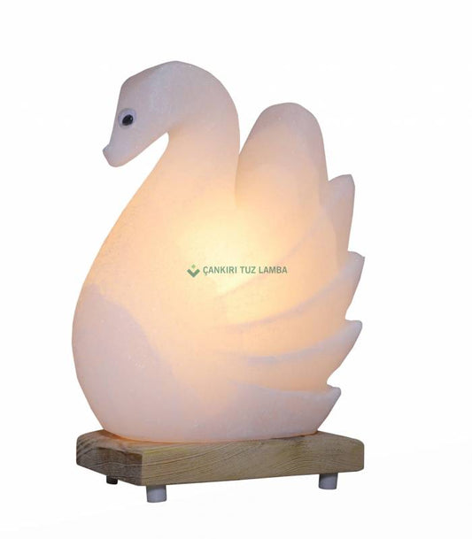 Swan-Shaped Salt Lamp