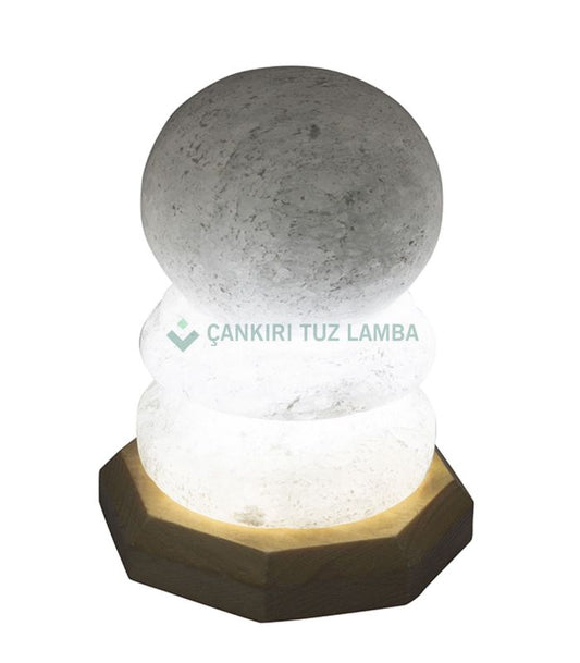 LED Lighted Sphere Salt Lamp