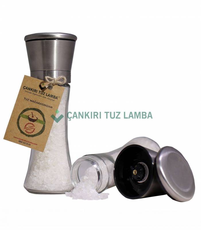 Salt and Spice Grinder with Stainless Steel Lid and Ceramic Blade 1 Piece