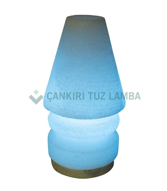 Blue Lampshade Çankırı Salt Lamp