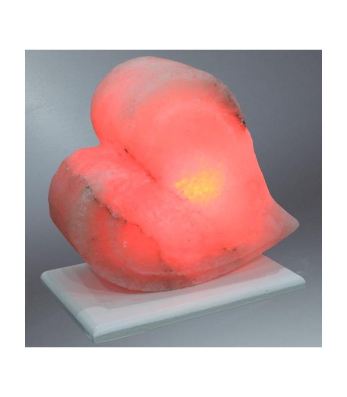 Pembe Çift Kalp Tuz Lambası