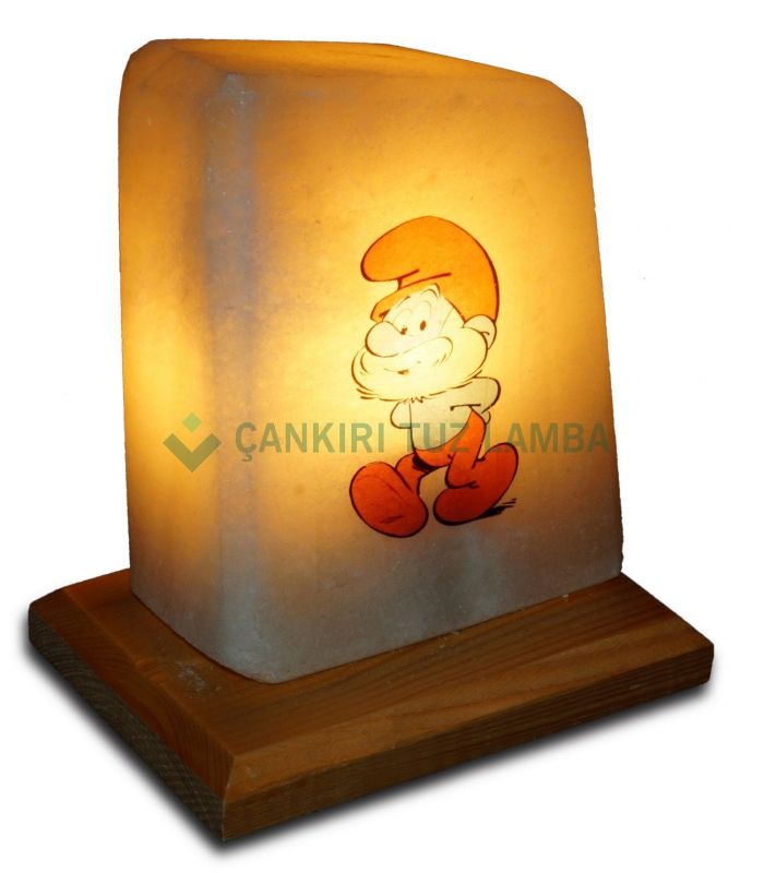 Schlumpf Papa Salzkristalllampe