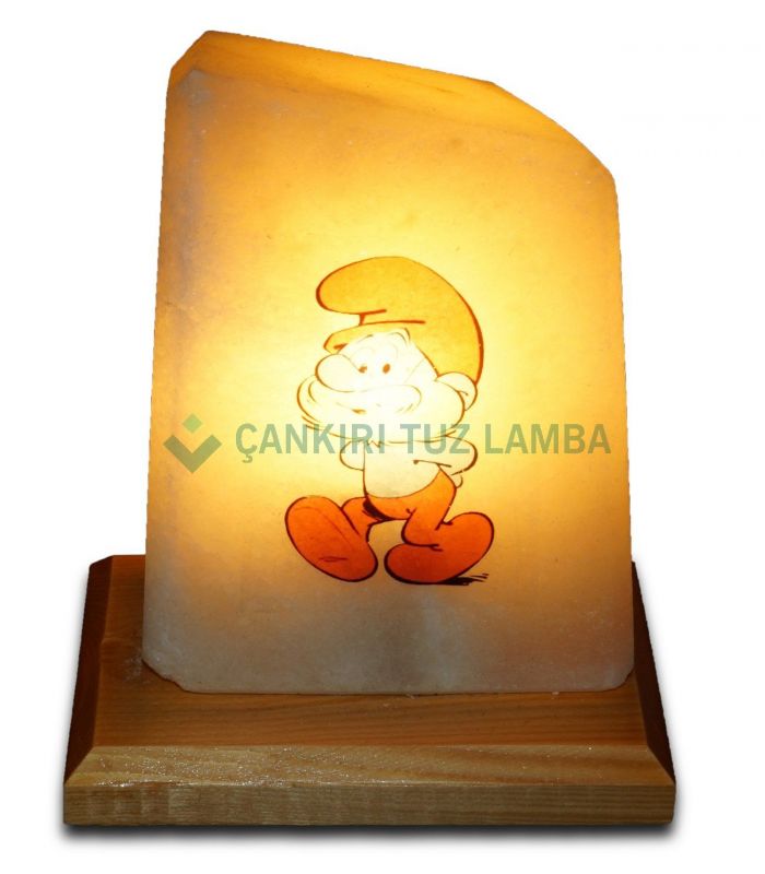Schlumpf Papa Salzkristalllampe
