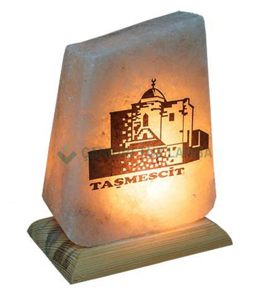 Stone Masjid Printed Salt Lamp