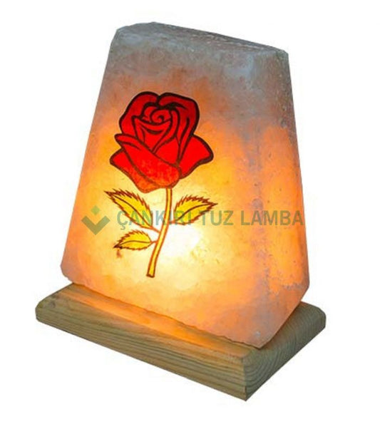 Budding Rose Patterned Salt Lamp