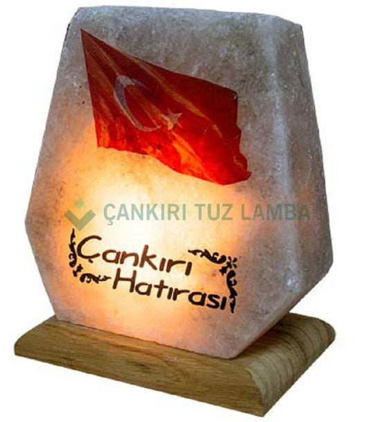 Turkish Flag Salt Lamp