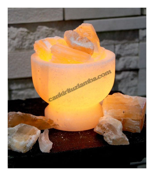 Salt Bowl Salt Lamp – Red Salt